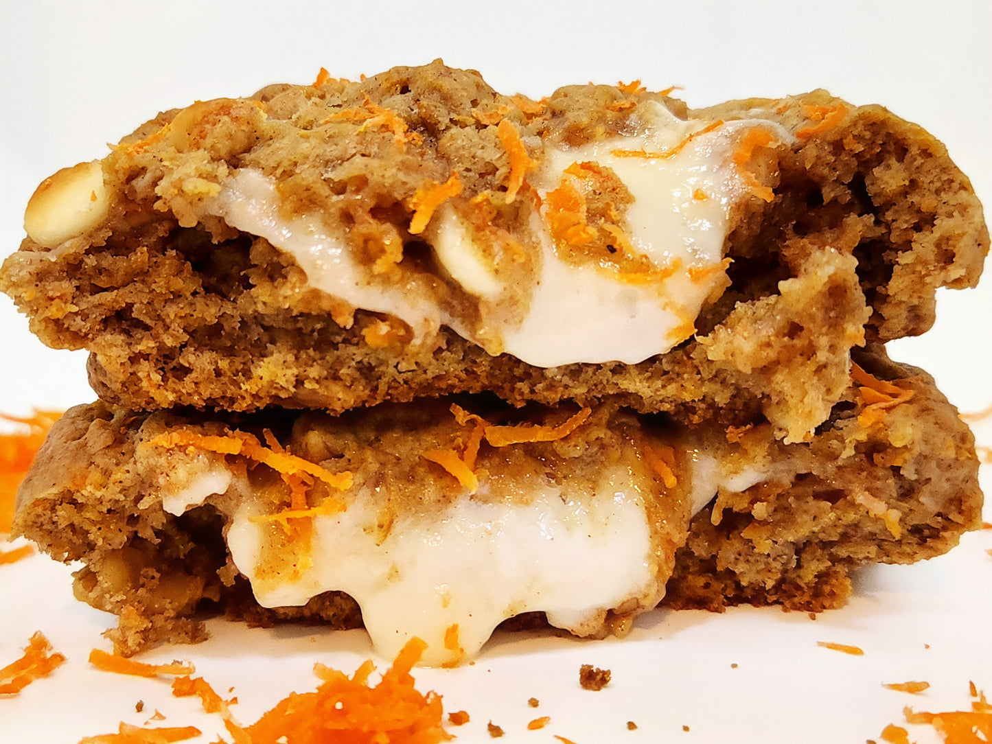 Zanahoria Con Walnuts y Chispas De Chocolate Blanco